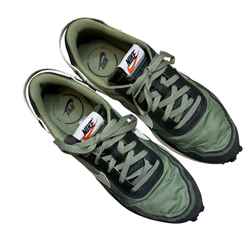 Nike Waffle Debut Alligator Men's Sneakers Athletic Shoes Green White Size 10
